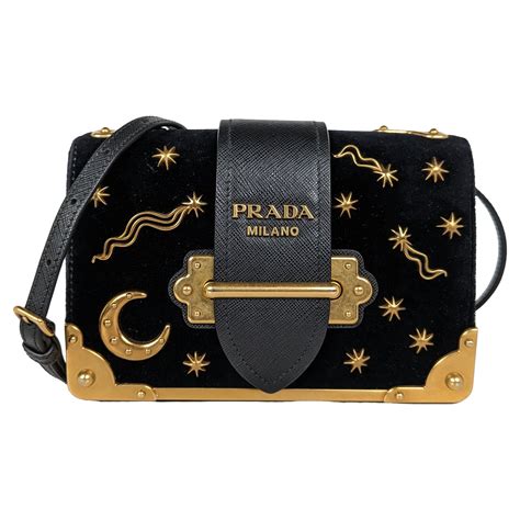 prada black velvet cahier bag|prada tessuto crossbody bag.